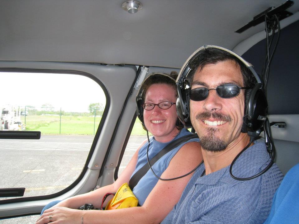 Helicopter ride over the volcano, as if we don't already have enough adventure. It was a blast!