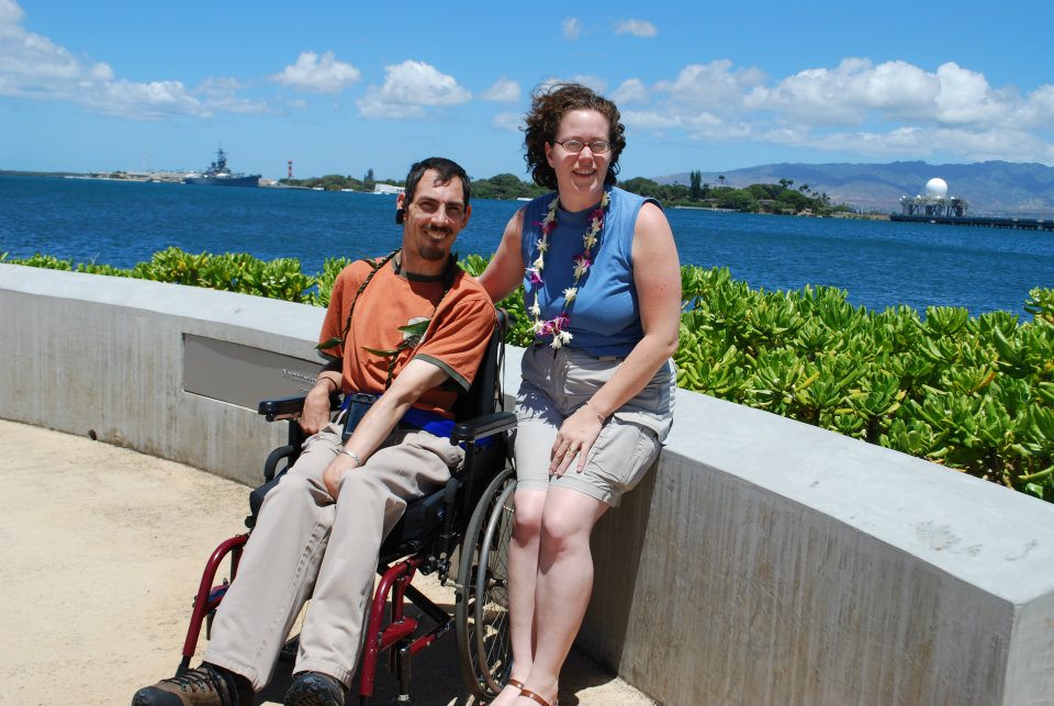 Barton and Megan at Pearl Harbor.